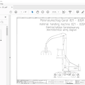 Electrical Schematic for Sennebogen 821 - 835M Handling Machine PDF
