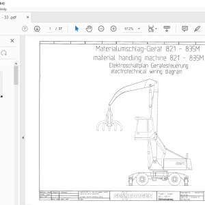 Sennebogen 821 - 835M Material Handling Electrotechnical Wiring Manual PDF