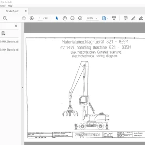 Sennebogen 821 835M Handling Electrotehnical Wiring Manual 835.0.440 PDF