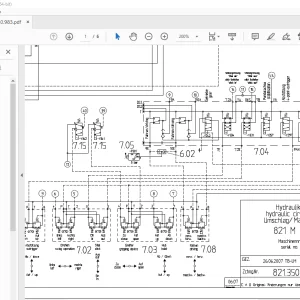 Sennebogen 821 M C-Series Hydraulic Circuit Diagram Manual - PDF DOWNLOAD