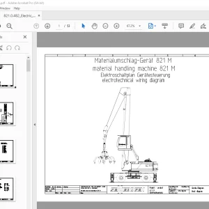 Sennebogen 821 M Handling Electrotechnical Wiring Manual 821.0.482 PDF