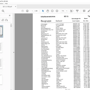 Sennebogen 821M Materials Handling Parts Manual 821.0.189 PDF