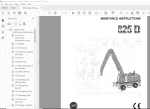Sennebogen 825 D Maintenance Manual PDF Download