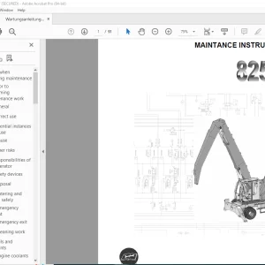 Sennebogen 825 D Maintenance Instruction Manual - PDF DOWNLOAD