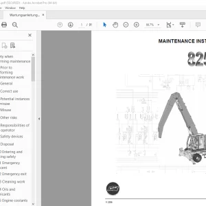 Sennebogen 825 D Maintenance Instruction Manual 825.0.1148 - PDF DOWNLOAD