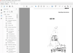 Sennebogen 825 M Operating Instruction Manual 825.0.1039 - PDF DOWNLOAD