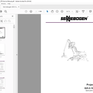 Sennebogen 825.0.1690 Project Parts Manual - PDF DOWNLOAD