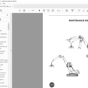 Sennebogen 835 + 840 Maintenance Instruction Manual 840.0.1003 PDF