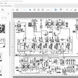 Sennebogen 835 D Greenline Hydraulic Circuit Diagram Manual 835.0.1294 PDF