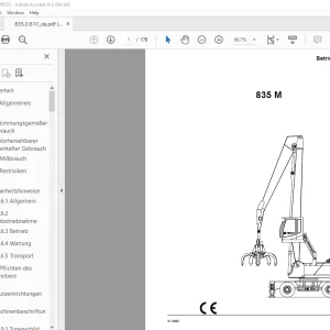 Sennebogen 835 M Betriebsanleitung 835.0.610 - PDF DOWNLOAD