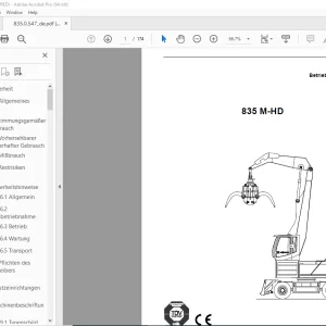 Sennebogen 835 M-HD Betriebsanleitung 835.0.547 - PDF DOWNLOAD
