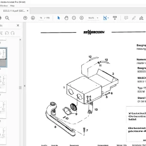 Sennebogen 835 M Maschine Project Parts Manual 835.0.114 - PDF DOWNLOAD