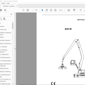 Sennebogen 835 M Operating Instruction Manual 835.0.611 - PDF DOWNLOAD