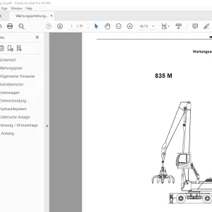 Sennebogen 835 M Wartungsanleitung 835.0.440 - PDF DOWNLOAD