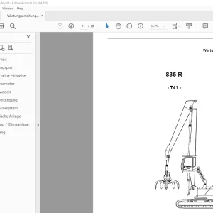 Sennebogen 835 R T41 Wartungsanleitung 835.5.538 - PDF DOWNLOAD