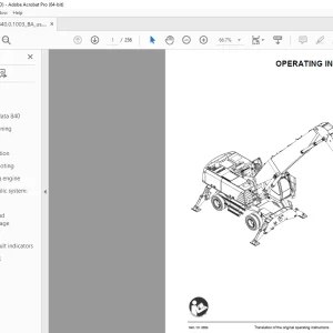 Sennebogen 840 Operating Instruction Manual 840.0.1003 - PDF DOWNLOAD