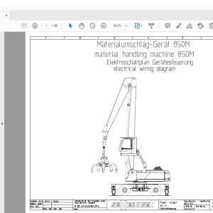 Sennebogen 850M Electrical Wiring Diagram Manual PDF