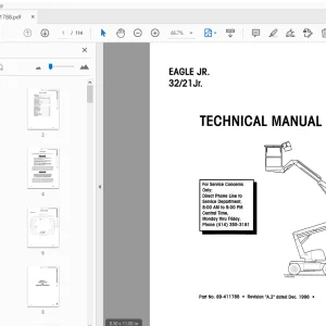 Simon 32/21 JR Eagle JR Technical Manual 89-411788 - PDF DOWNLOAD