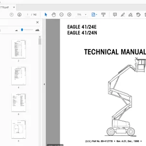 Simon Eagle 41/24 E Eagle 41/24 N Technical Manual 89-412778 - PDF