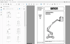 Simon Model 32/21 Electric & Gas Operator's Manual 89-411002 - PDF