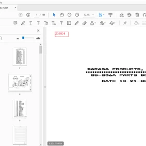 Square Shooter SS-836A Parts Manual 233834 - PDF DOWNLOAD