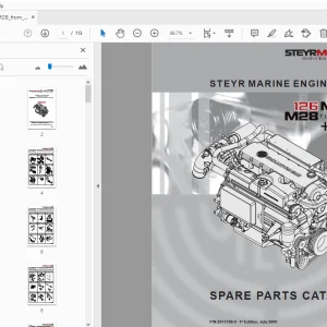 Steyr MO126M28 Marine Turbo Diesel Solas Parts Manual - PDF DOWNLOAD