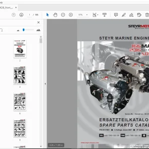 Steyr MO166K28 Marine Turbo Diesel Solas Parts Manual - PDF DOWNLOAD