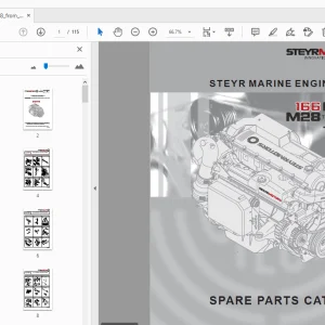 Steyr MO166M28 Marine Turbo Diesel Solas Parts Manual_68227001 - PDF