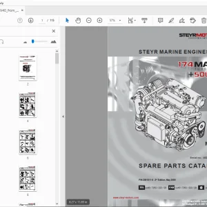 Steyr MO174V40 Marine Turbo Diesel Solas Parts Manual - PDF DOWNLOAD