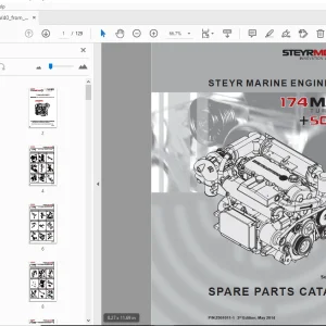 Steyr MO174V40 Marine Turbo Diesel Solas Parts Manual_482290001 - PDF