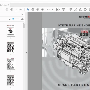 Steyr MO196K35 Marine Turbo Diesel Solas Parts Manual _68227001- PDF