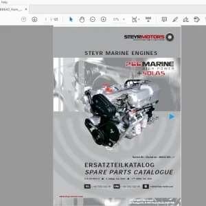Steyr MO266K43 Marine High Power Solas Parts Manual 68222001 - PDF