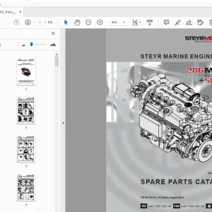 Steyr MO286H43 Marine High Power Solas Parts Manual 682290001 - PDF