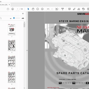 Steyr SE156E26 Marine Engines Parts Manual_682320001 - PDF