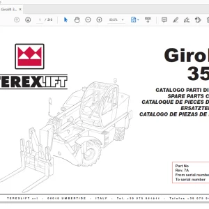 TEREXLIFT Girolift 3518 SPARE PARTS MANUAL 57.0401.1000 - PDF DOWNLOAD