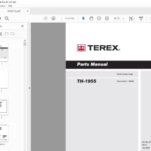 Terex TH-1955 PARTS MANUAL 645012 - PDF DOWNLOAD