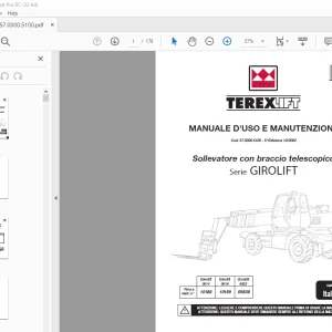 TerexLift Serie GIROLIFT 3514 Girolift 3518 Girolift 5022 MANUALE D'USO E MANUTENZIONE