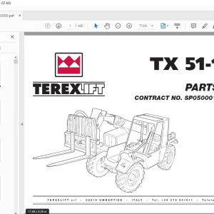 TerexLift TX 51-19MD PARTS MANUAL - PDF DOWNLOAD