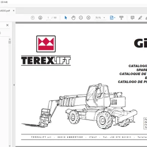 Terexlift Girolift 5022 Parts Manual - PDF DOWNLOAD