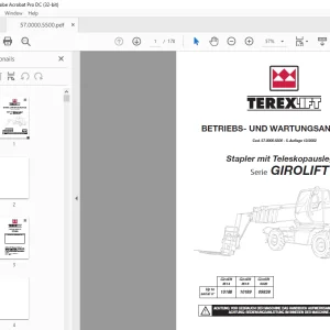 Terexlift Serie GIROLIFT 3514 Girolift 3518 Girolift 5022 BETRIEBS- UND WARTUNGSANLEITUNG