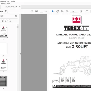 Terexlift Serie GIROLIFT 3514 Girolift 3518 Girolift 5022 MANUALE D’USO E MANUTENZIONE