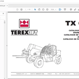 Terexlift TX 66-22 Parts Manual - PDF DOWNLOAD