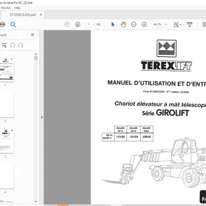 Terexlift serie GIROLIFT 3514 Girolift 10189 Girolift 09838 MANUEL D'UTILISATION ET D'ENTRETIEN