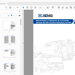 XCMG Crane QY70K-I Operation Manual - PDF DOWNLOAD