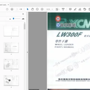 XCMG LW300F 轮式装载机 零件手册 - PDF 下载
