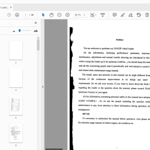 XCMG Wheel Loader LW420F Instruction Manual - PDF