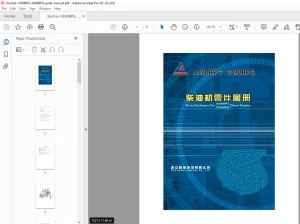 Xinchai Forklift C490BPG-A490BPG Diesel Engine Parts Manual