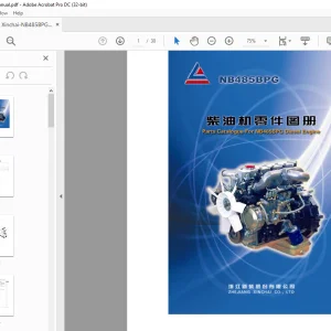 Xinchai Forklift NB485BPG Diesel Engine Parts Manual PDF