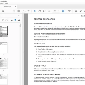 Yale Forklift A814 (ERC AF_BF) Service Manual - PDF DOWNLOAD
