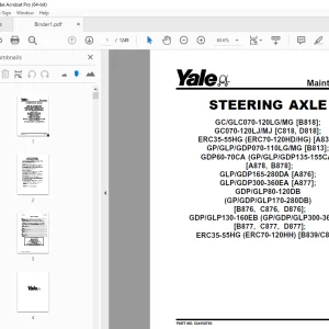 Yale Forklift A839 (ERC HD) Service Manual - PDF DOWNLOAD